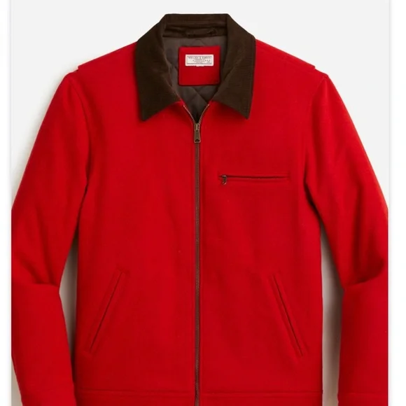 J. Crew Wallace And Barnes Wool Jacket LARGE Work Jacket - Picture 5 of 5